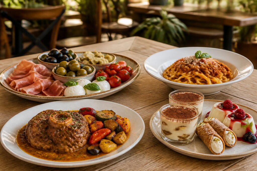 découvrez le repas italien traditionnel expliqué : antipasti, primi, secondi et dolci, pour savourer chaque étape de cette cuisine authentique et gourmande.