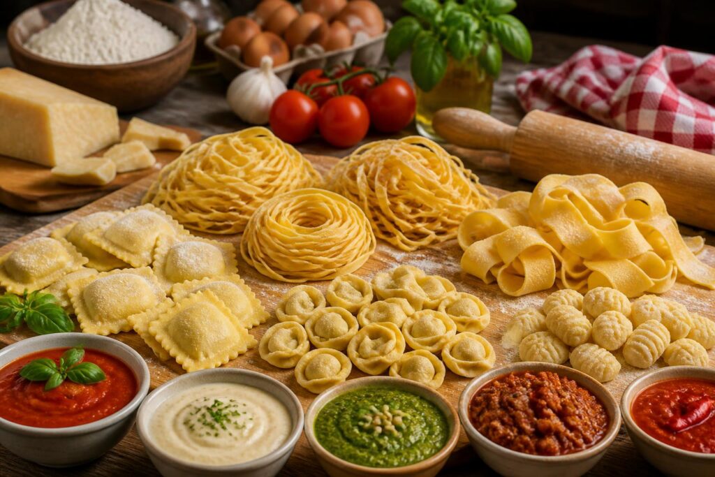 découvrez les secrets des pâtes fraîches maison : techniques de préparation, différents formats et sauces régionales pour un voyage culinaire authentique.