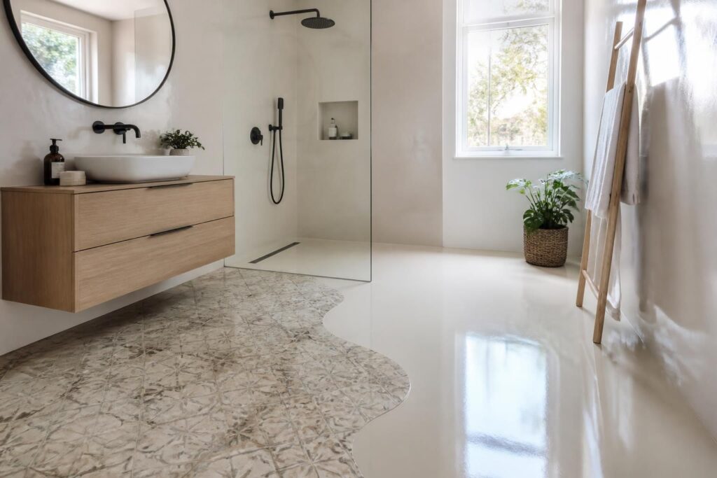 découvrez l'époxy pour salle de bain, la solution idéale pour rénover carrelage et murs en résine, alliant résistance et esthétique pour un espace moderne et durable.