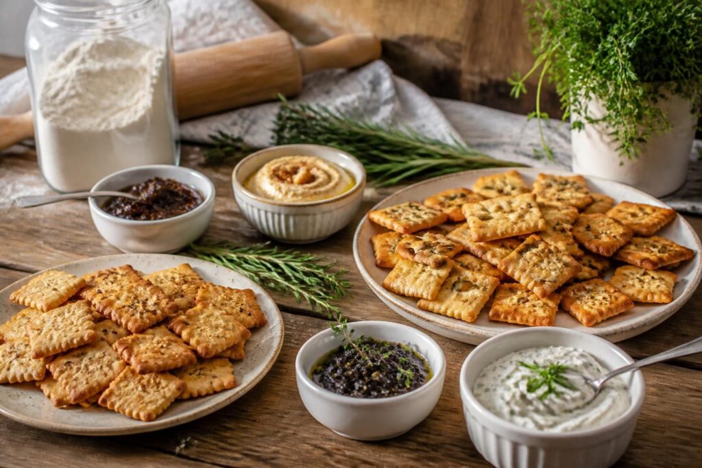 découvrez des recettes faciles de crackers maison, biscuits salés parfaits pour vos apéritifs et moments gourmands. faites plaisir à vos invités avec des saveurs authentiques !