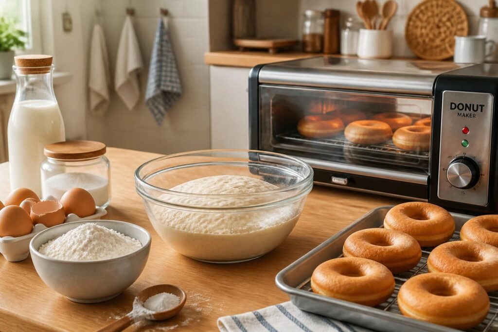 découvrez nos recettes gourmandes de pâte à donuts, adaptées pour machine à donuts ou cuisson au four, pour des douceurs moelleuses et savoureuses à préparer chez vous.