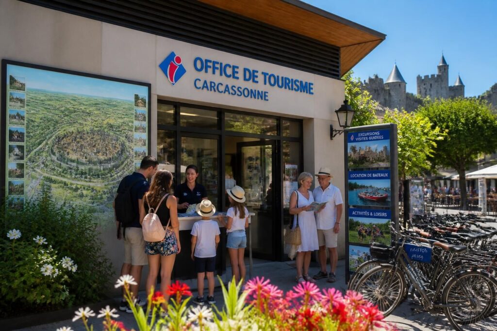 découvrez les horaires, contacts et services de l'office de tourisme de carcassonne pour organiser vos vacances en toute simplicité.