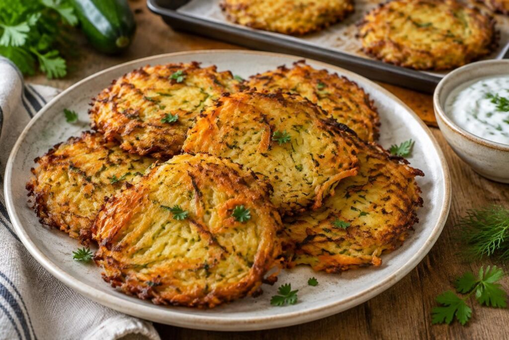 découvrez des recettes de galettes de carotte, pomme de terre et courgette, faciles à préparer et à cuire au four pour un repas savoureux.