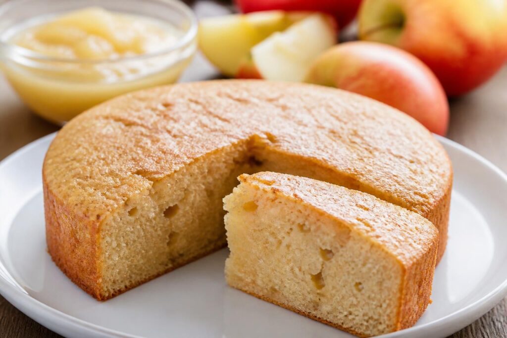 Gâteau à la compote de pomme : recettes sans beurre ni sucre, même sans œufs