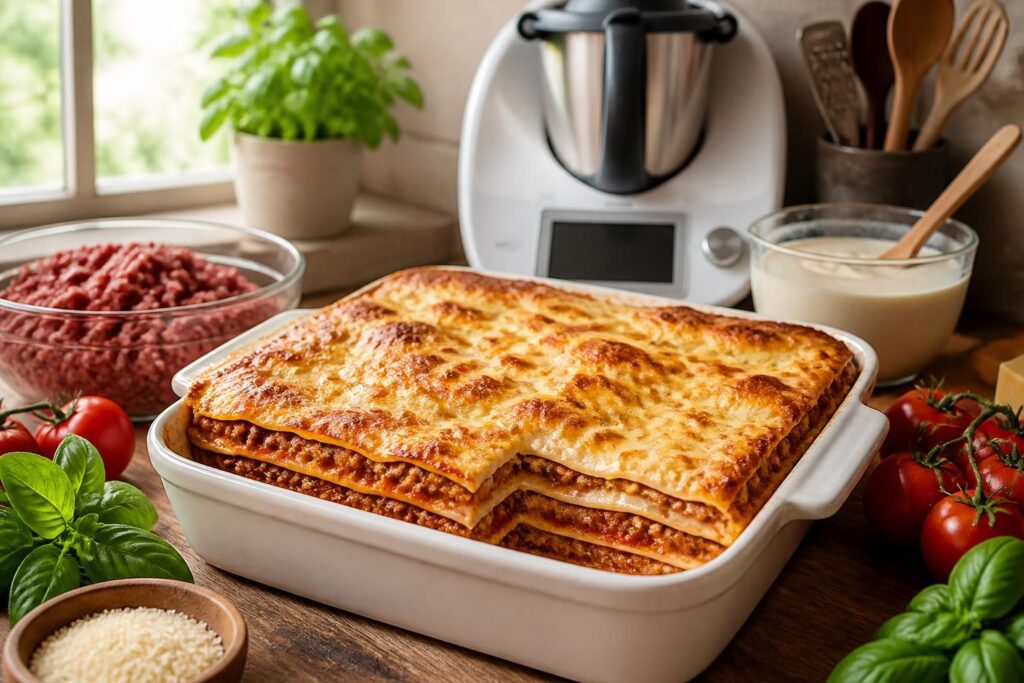 découvrez des recettes gourmandes de lasagne pour 10 personnes avec viande hachée, accompagnées d'astuces pratiques pour réussir vos plats au thermomix.