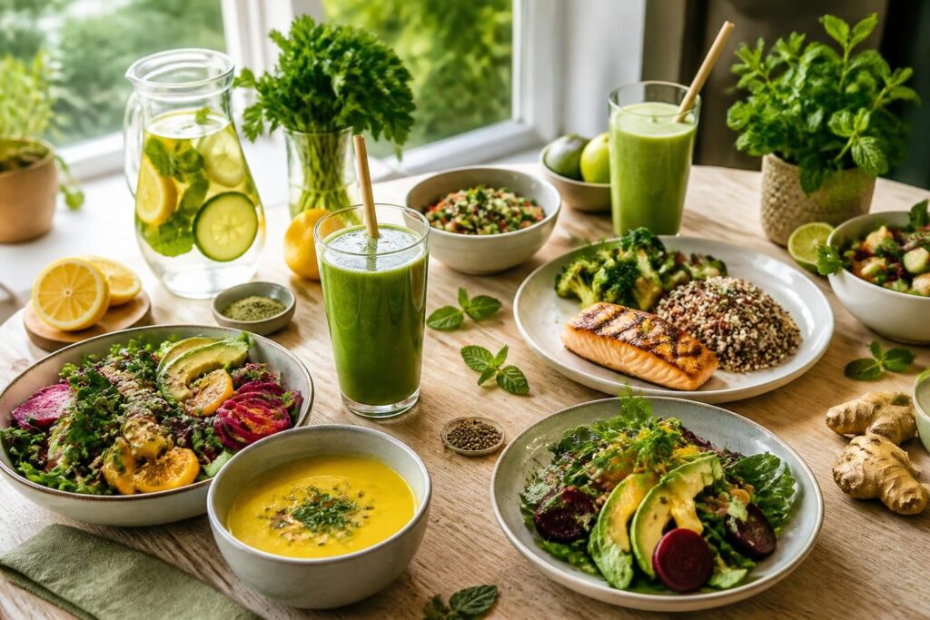 Menus detox : recettes pour détoxifier foie et minceur en 3 à 7 jours