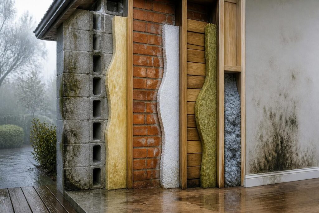 Quel isolant pour mur choisir selon le type de mur et son exposition à l’humidité