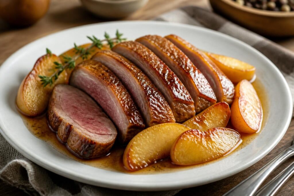 découvrez notre recette de magret de canard aux pommes avec des versions savoureuses au four, miel ou cidre à tester pour régaler vos papilles.
